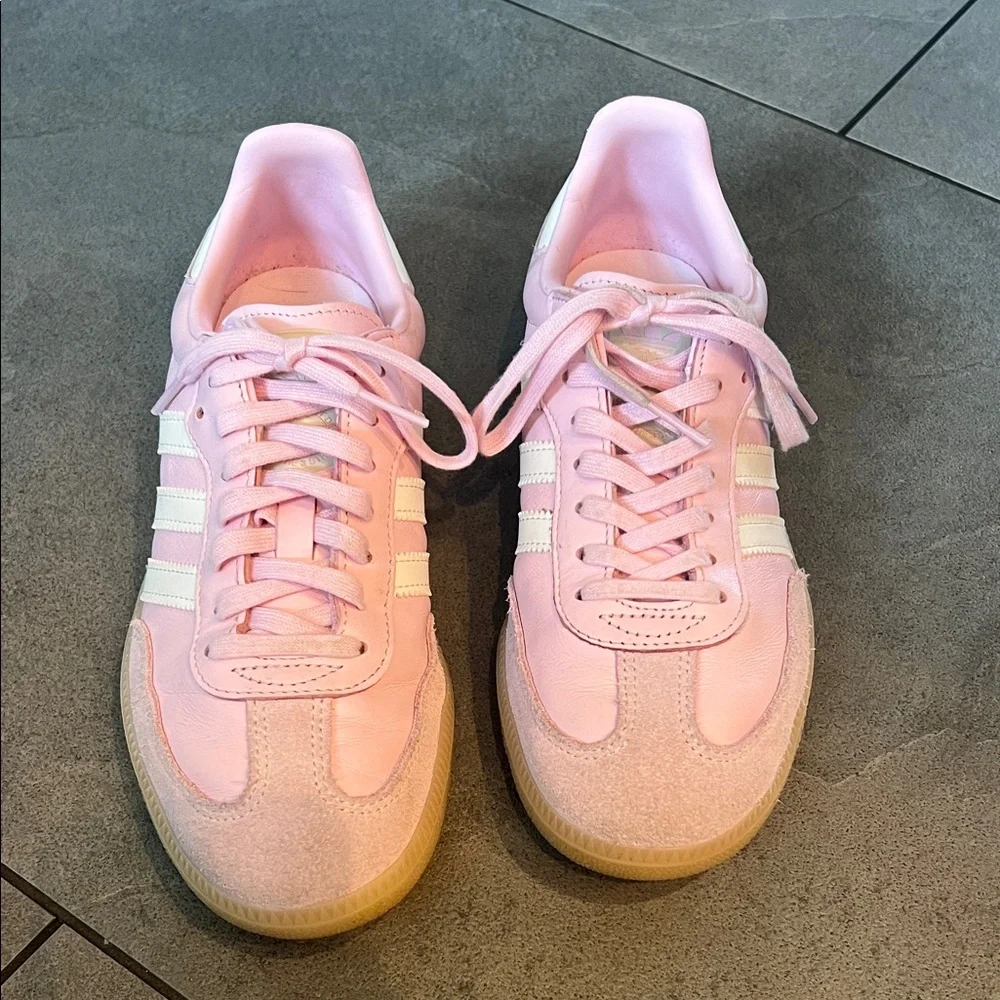 Adidas youth size 6 Pink Sambas in original box - Picture 10 of 15
